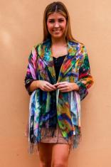 Lemon Tree Oil Paint Print Scarf