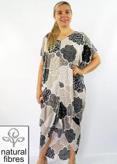 Sundrenched Frilled Toga Dress - Calypso Natural